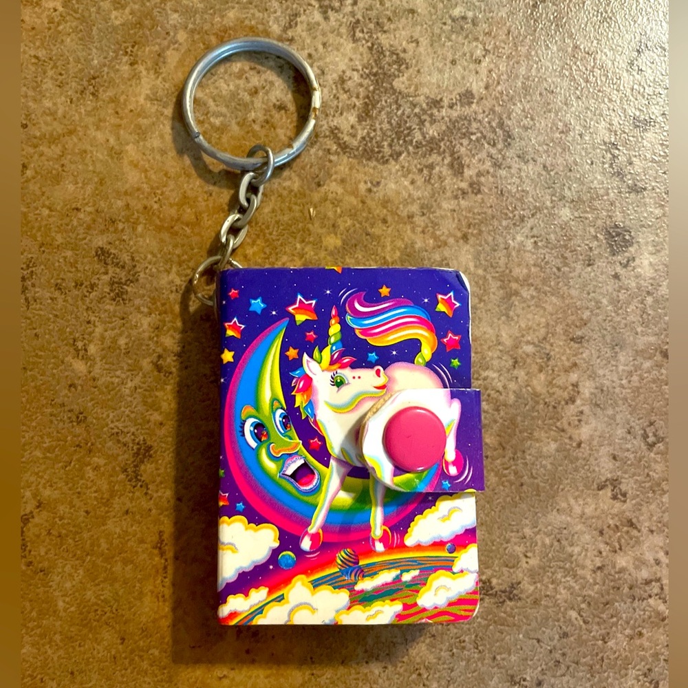 Lisa Frank Mini Notepad Keychain